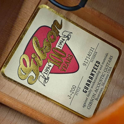 Gibson J-200 100th Anniversary Edition Natural Finish
