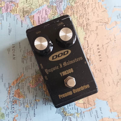 DOD DOD 2010s DOD YJM308 Yngwie J. Malmsteen Preamp Overdrive Black B-Stock - Offerta BSTOCK