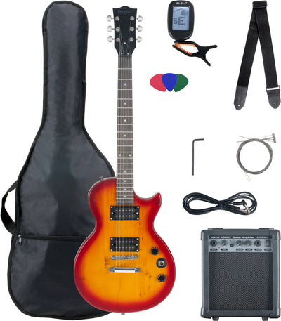 McGrey McGrey Rockit Chitarra Elettrica Single Cut Set Completo Orange Burst B-Stock - Offerta BSTOCK