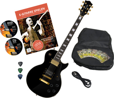Rocktile Rocktile Pro L-200BK Deluxe Chitarra Elettrica Black Set B-Stock - Offerta BSTOCK