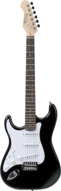 Rocktile Pro ST3-BK/RW-L Chitarra Elettrica Lefty Black Set con Gigbag