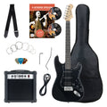Rocktile Banger's Power Pack Set Chitarre Elettriche, 8 Pezzi Nero