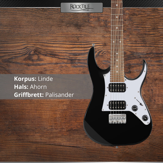 Rocktile Rocktile Youngster YS-1BK 3/4 Chitarra Elettrica Nera - Kirstein
