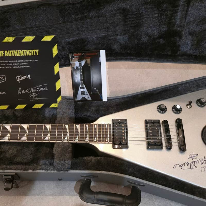 Gibson Dave Mustaine Flying V Signature Silver Metallic
