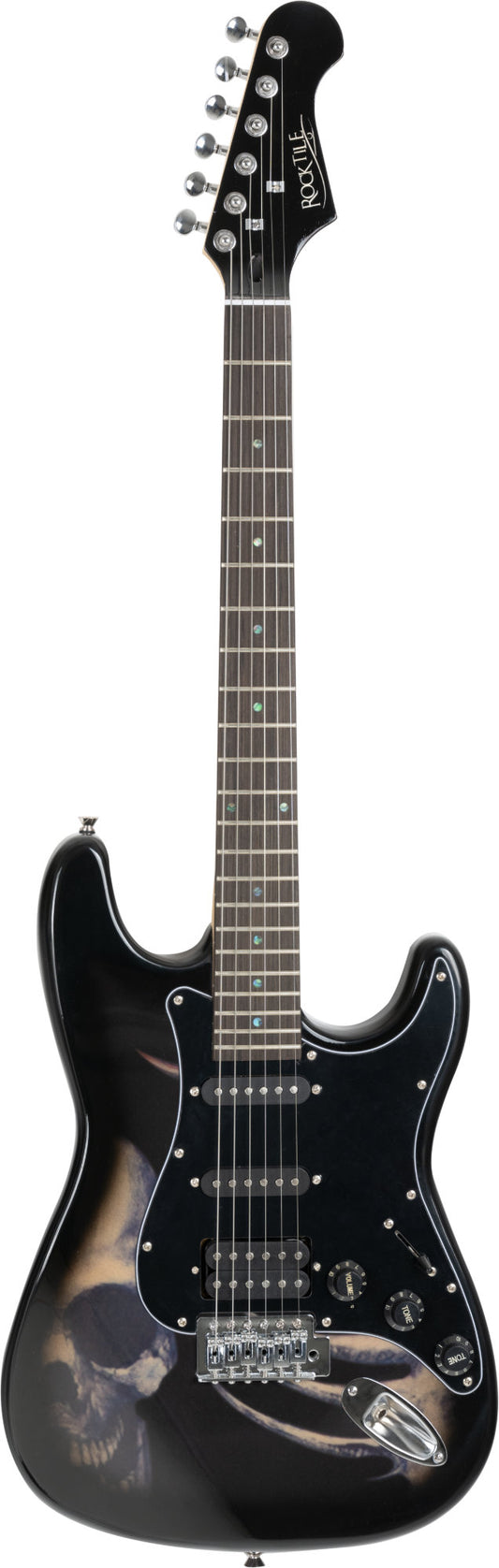 Rocktile Rocktile Pro ST60-SK Chitarra Elettrica Set con Gigbag Skull - Kirstein