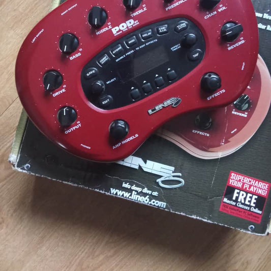 Line 6 Line 6 POD xt Multi-Effect and Amp Modeler Red - Reverb