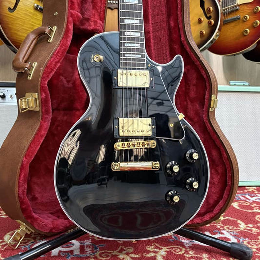 Gibson Gibson Les Paul Custom 70s Ebony LPCU700EBGH1 Ebony - Reverb