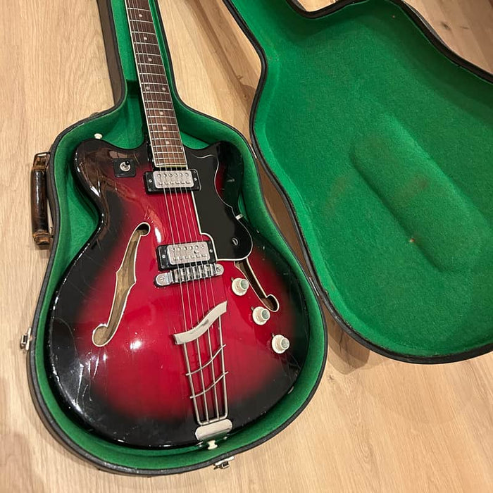 Hofner 4600 E2 Red/Black Burst