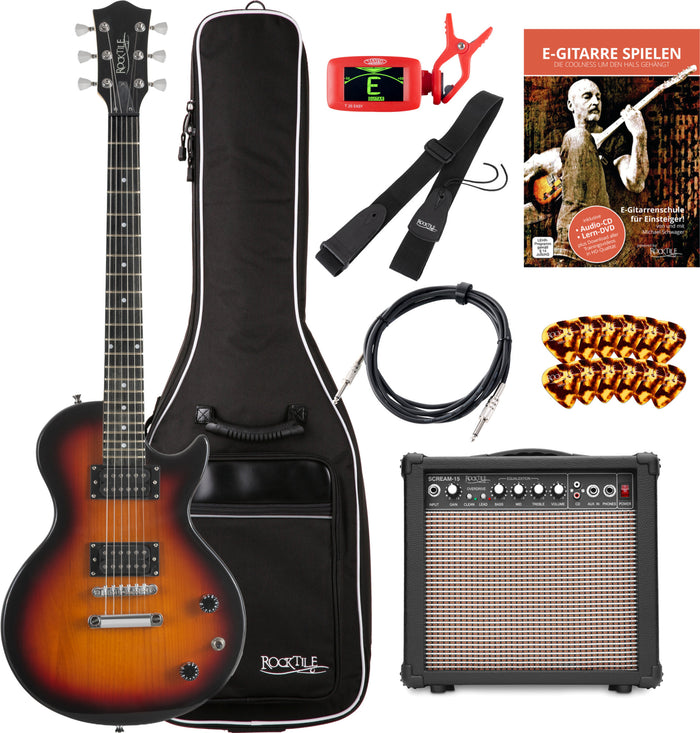 Rocktile L-100 SB Chitarra Elettrica Sunburst Starter SET