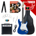 Rocktile Banger's Pack Set Chitarre Elettriche Blue incl. Amplificatore, Borsa, Accordatore, Cavo, Cinghia, Corde e Scuola incl. CD/DVD