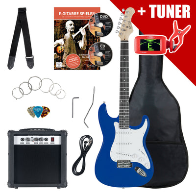 Rocktile Rocktile Banger's Pack Set Chitarre Elettriche Blue incl. Amplificatore, Borsa, Accordatore, Cavo, Cinghia, Corde e Scuola incl. CD/DVD B-Stock - Offerta BSTOCK