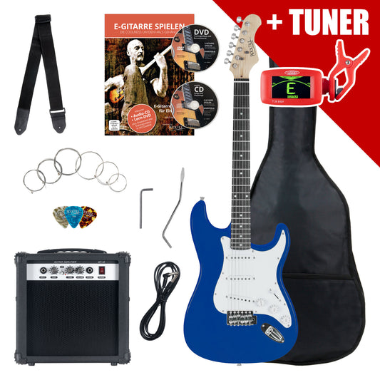 Rocktile Rocktile Banger's Pack Set Chitarre Elettriche Blue incl. Amplificatore, Borsa, Accordatore, Cavo, Cinghia, Corde e Scuola incl. CD/DVD - Kirstein