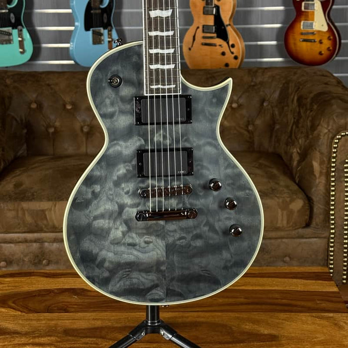 ESP LTD EC-401 QM See Thru Black Satin