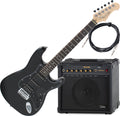 Rocktile Pro ST60-BK Chitarra Elettrica All Black Set AK30A