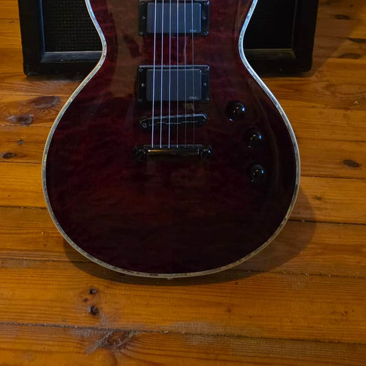 ESP LTD ESP LTD C.2007 ESP LTD EC-1000 Deluxe - Transparent Dark Cherry / Wine... - Reverb