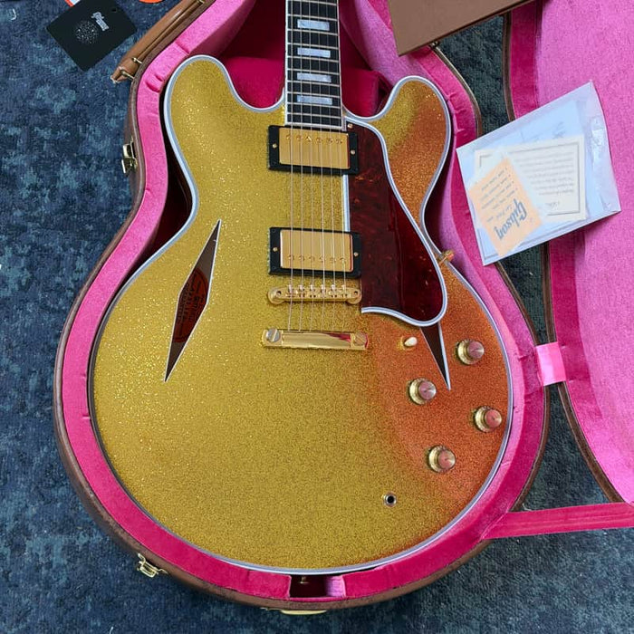Gibson ES 355 Gold Sparkle