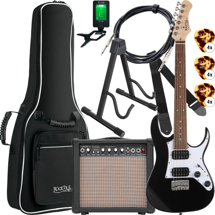 Rocktile Youngster YS-1BK 3/4 E-Gitarren Starter Set Schwarz