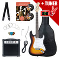 Set Chitarre Elettriche Rocktile Banger's Pack Sunburst incl. Amplificatore, Borsa, Accordatore, Cavo, Cinghia, Corde e Scuola incl. CD/DVD