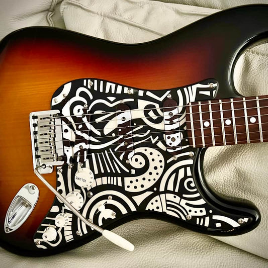 Fender Fender Stratocaster VG Sunburst with Hand-Painted Cu... - Reverb