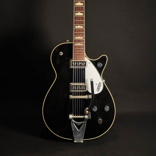 Gretsch Gretsch G6128T-DSV Duo Jet with Fixed Arm Bigsby Black La... - Reverb