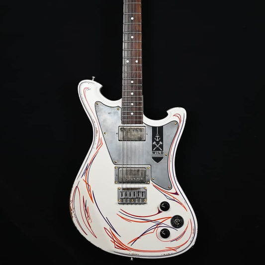 Wild Custom Guitars Wild Custom Guitars Wildmaster White Pinstripe - Reverb