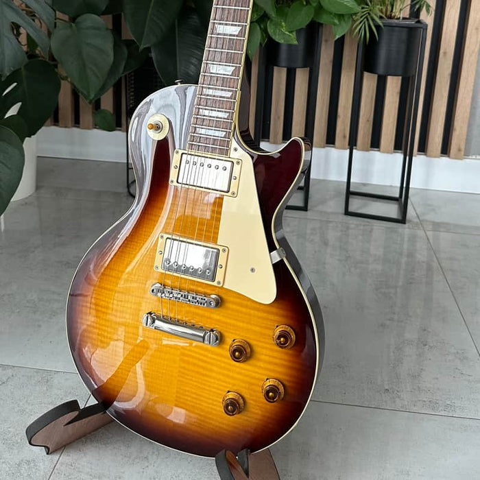 Tokai LS100F Brown Sunburst Flame Top