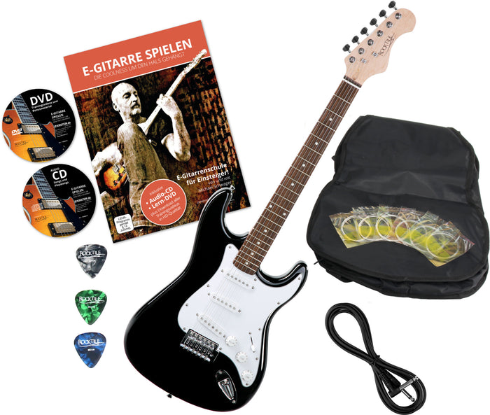 Rocktile Sphere Classic Chitarra Elettrica Nera + Set Accessori