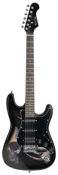 Rocktile Pro ST60-SK E-Guitar Skull + Scuola di Chitarra