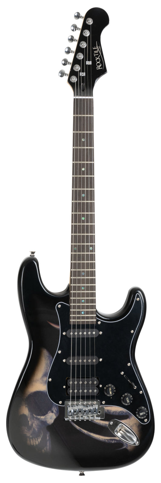 Rocktile Rocktile Pro ST60-SK E-Guitar Skull + Scuola di Chitarra - Kirstein