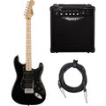 Stratocaster HSS Sonic Mn Black + Ampli KT-15