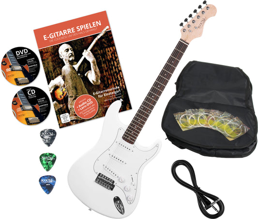 Rocktile Rocktile Sphere Classic Chitarra Elettrica White + Set Accessori - Kirstein