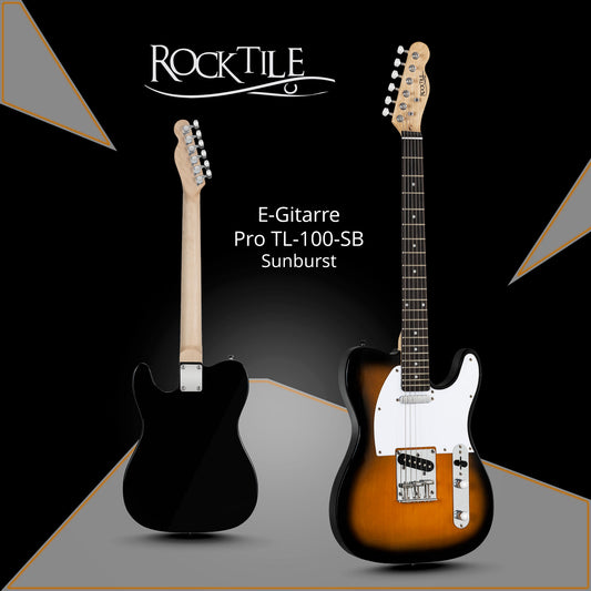 Rocktile Rocktile Pro TL100-SB Chitarra Elettrica 2-Tone Sunburst Set Con Accessori - Kirstein
