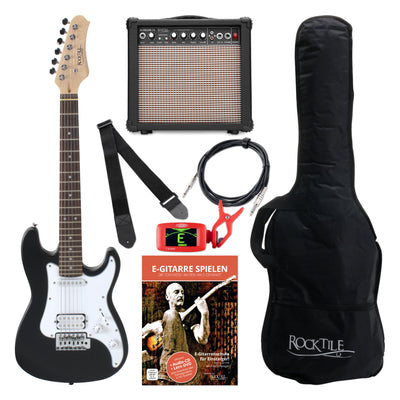 Rocktile Sphere Junior Chitarra Elettrica 3/4 Nera Starter Set