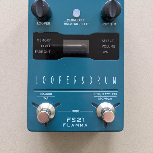 Flamma Flamma FS21 Looper &amp; Drum Teal - Reverb