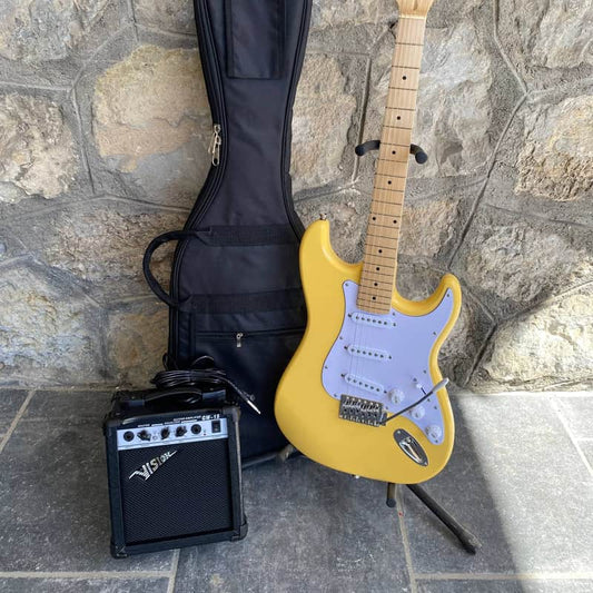 Vision Vision Stratocaster ST5 Yellow - Reverb