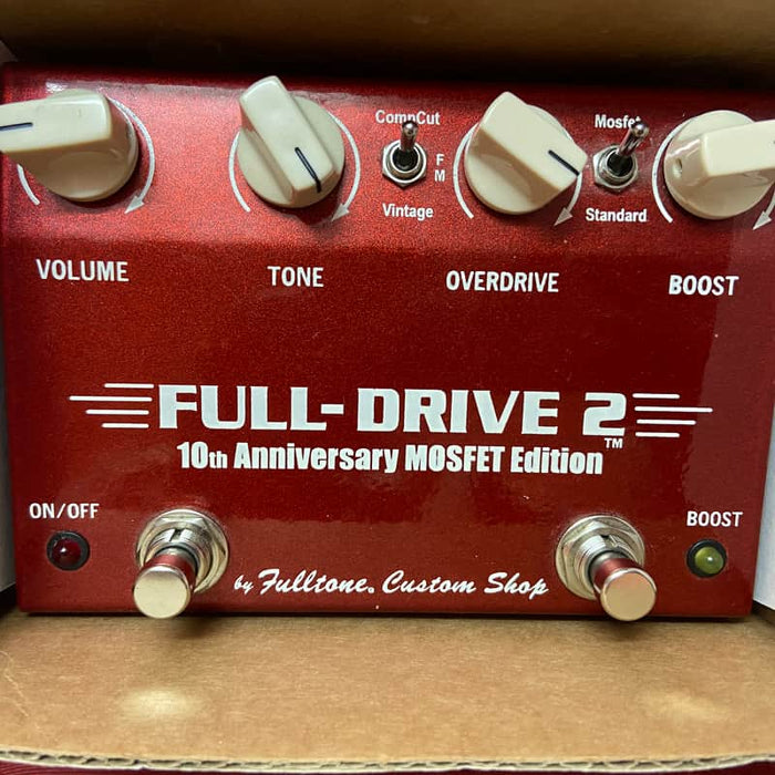 Fulltone 2000s Fulltone Full-Drive 2 10th Anniversary MOSFET Red