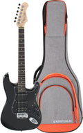 Rocktile Pro ST60-BK Chitarra Elettrica All Black Set con Gigbag