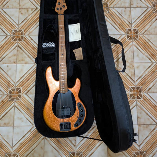 Ernie Ball Music Man Ernie Ball Music Man DarkRay 4 Gold Bar - Reverb