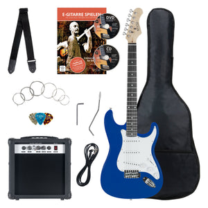 Rocktile Banger's Pack Set Chitarre Elettriche, 8 Pezzi Blu