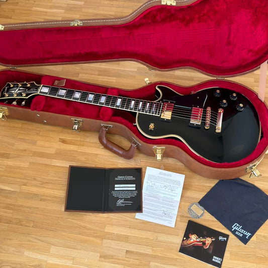 Gibson Gibson Les Paul Custom Ebony Black Beauty Black - Reverb