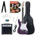 Rocktile Banger's Pack Set Chitarre Elettriche, 8 Pezzi Viola
