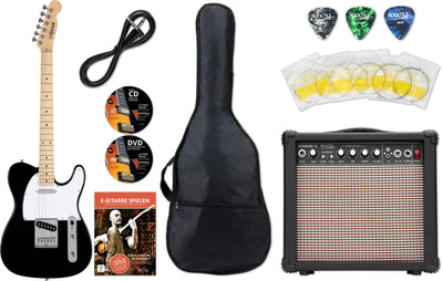 Shaman Shaman Element Series TCX-100B Chitarra Elettrica Nera Starter Set B-Stock - Offerta BSTOCK