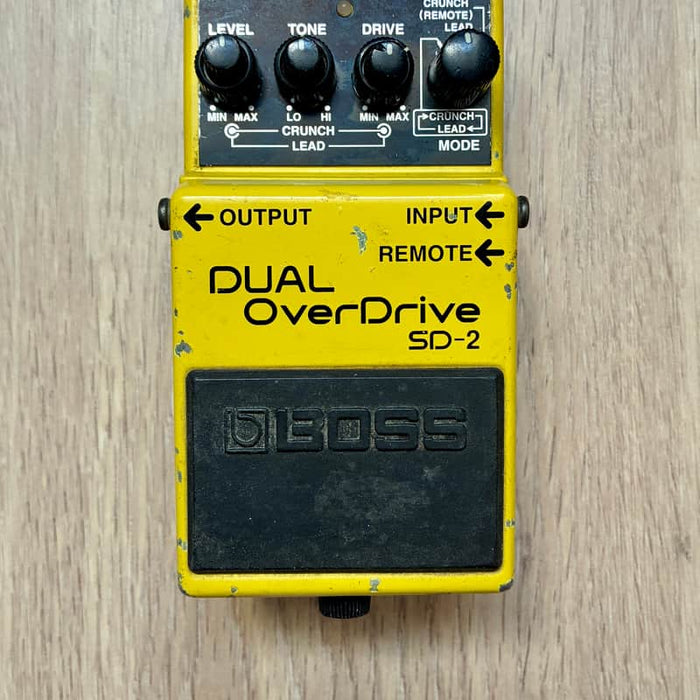 Boss SD-2 Dual OverDrive Yellow