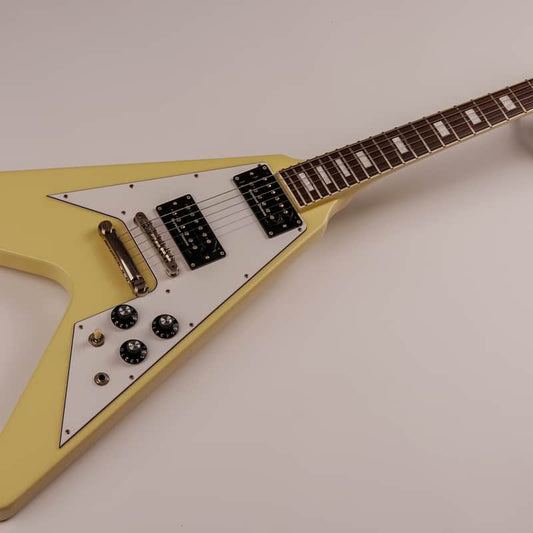 ESP ESP Edwards E-FV-120D Flying V Vintage White - Reverb