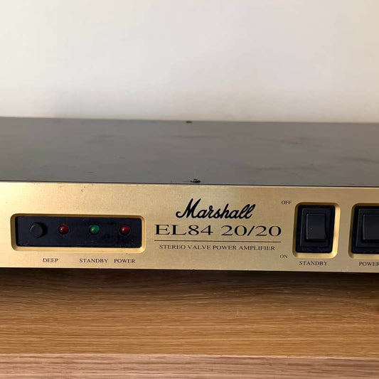 Marshall Marshall EL84 20/20 Stereo Valve Power Amplifier Gold+Black - Reverb