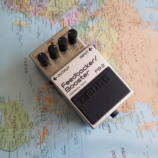 Boss Boss FB-2 Feedbacker/Booster Silver - Reverb