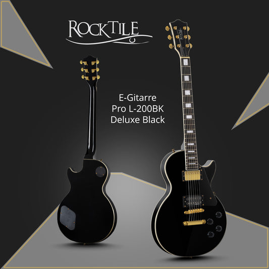 Rocktile Rocktile Pro L-200BK Deluxe Chitarra Elettrica Black Set con Gigbag - Kirstein