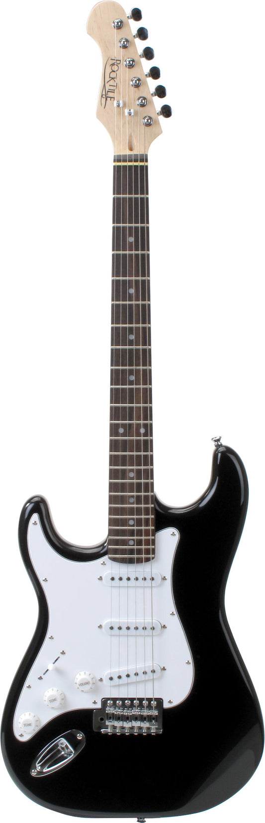 Rocktile Rocktile Pro ST3-BK/RW-L Chitarra Elettrica Black Lefty Set con Accessori - Kirstein