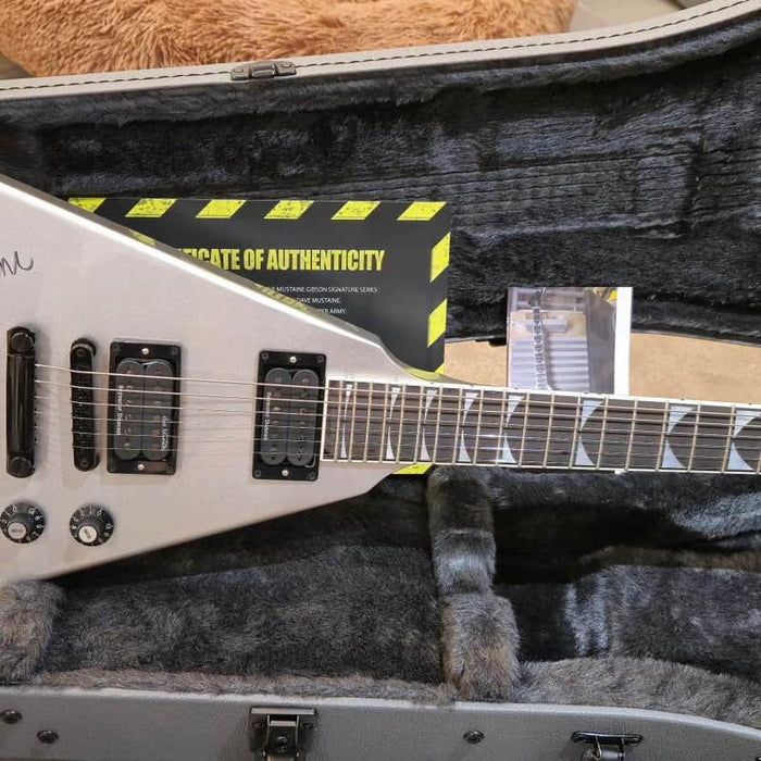 Gibson Dave Mustaine Flying V Signature Silver Metallic