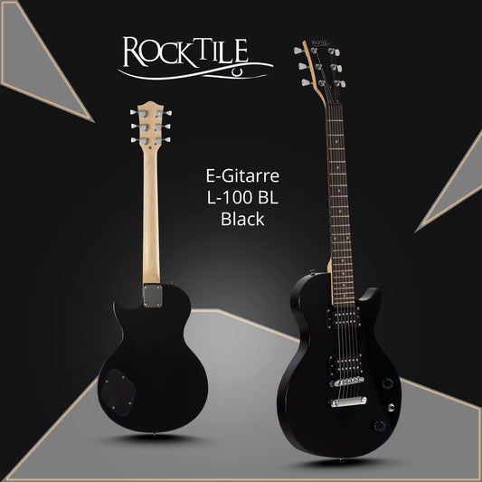 Rocktile Rocktile L-100 BL Chitarra Elettrica Nera Starter Set - Kirstein
